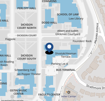 campus map with Murphy Hall pinned